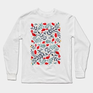Magical garden - gray and red Long Sleeve T-Shirt